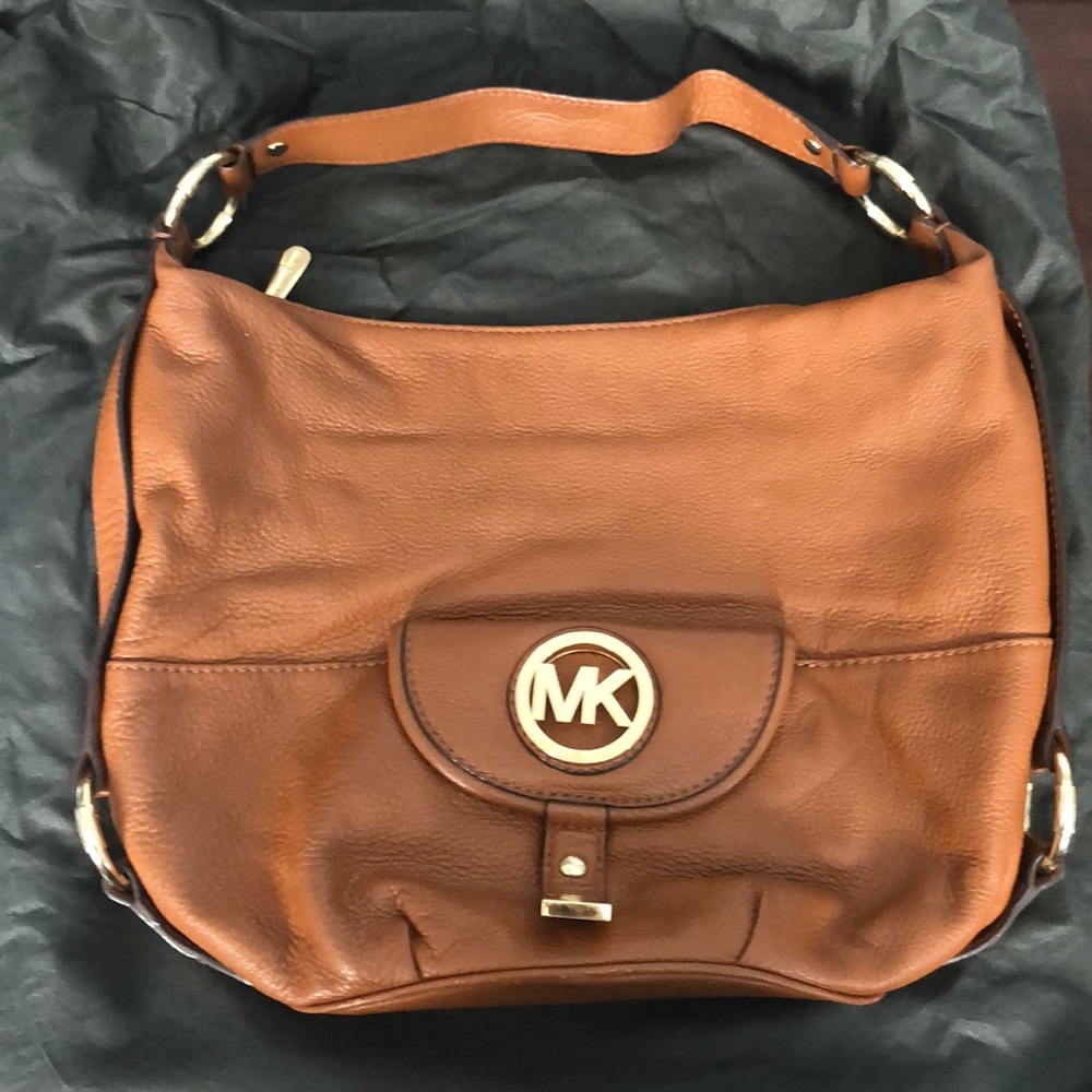 Michael Kors shoulder leather brown bag